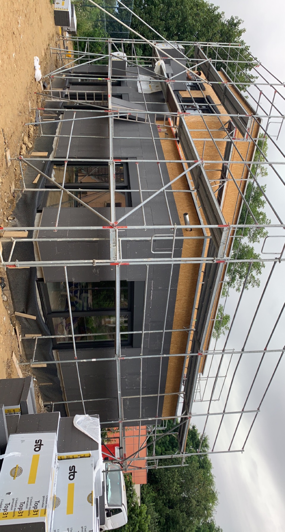 Construction neuve — ITE polystyrène graphité — Avant