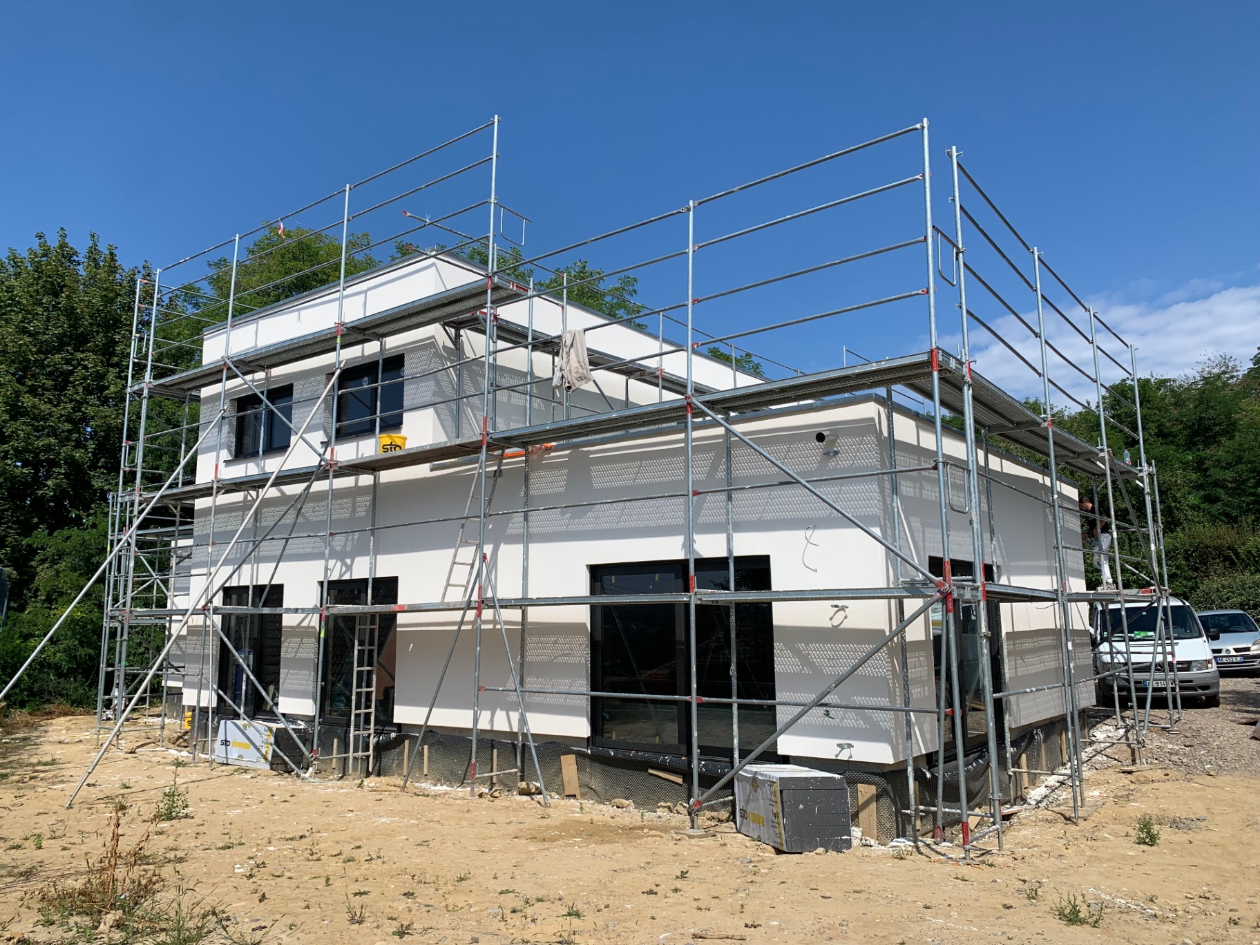 Construction neuve — ITE polystyrène graphité — Après