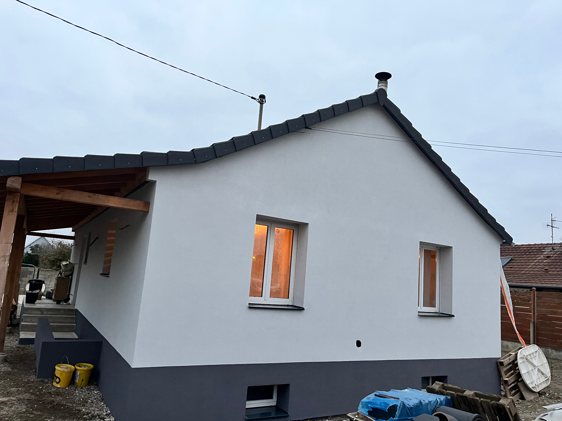 Maison individuelle — rénovation énergétique — Chantier